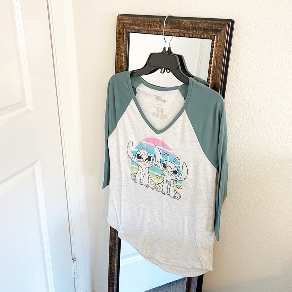 Disney Lilo & Stitch graphic print raglan tee